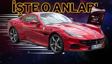 Trafikte tehlikeli şov! İşte Ferrari ve 370 kilometre hız yaptığı anlar!