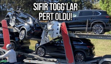 Togg T10X Taşıyan Tır Kaza Yaptı!