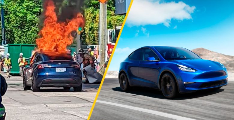 Bursa’da Tesla elektrikli otomobilde yangın çıktı!