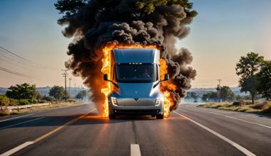 Tesla Semi yangını için 190 bin litre su harcandı